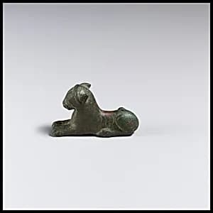 Bronze statuette of a lion by Unknown Artist
