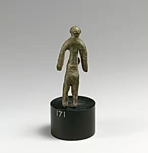 Bronze statuette (of a man?) by Unknown Artist