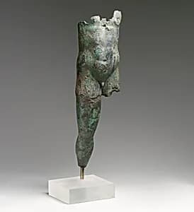 Bronze statuette of a man by Unknown Artist