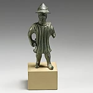 Bronze statuette of a man by Unknown Artist