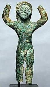 Bronze statuette of a man by Unknown Artist