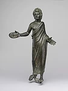 Bronze statuette of a priest by Unknown Artist