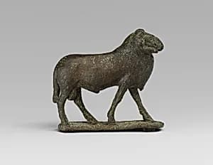 Bronze statuette of a ram by Unknown Artist