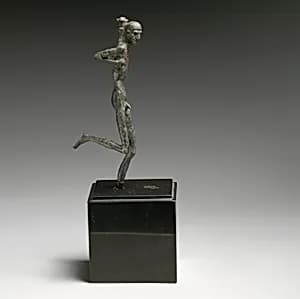 Bronze statuette of a runner by Unknown Artist