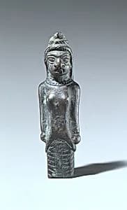 Bronze statuette of a woman by Unknown Artist