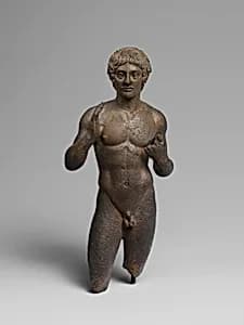 Bronze statuette of a youth by Unknown Artist