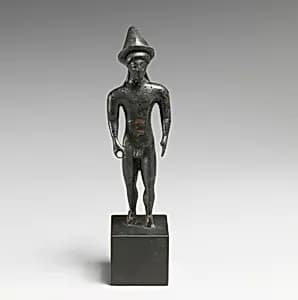 Bronze statuette of a youth by Unknown Artist