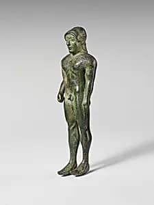 Bronze statuette of a youth by Unknown Artist