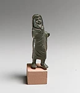 Bronze statuette of an actor by Unknown Artist