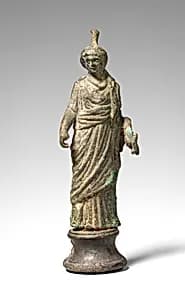Bronze statuette of Tyche/Fortuna by Unknown Artist