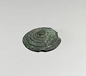Button with concentric bands by Unknown Artist