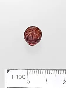 Carnelian bell-shaped stamp seal by Unknown Artist