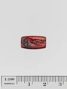 Carnelian half-barrel by Unknown Artist