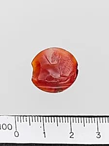 Carnelian lentoid seal by Unknown Artist