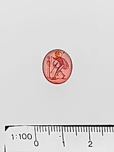 Carnelian ring stone by Unknown Artist