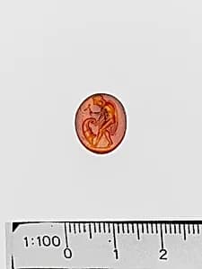 Carnelian ring stone by Unknown Artist