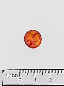 Carnelian ring stone by Unknown Artist