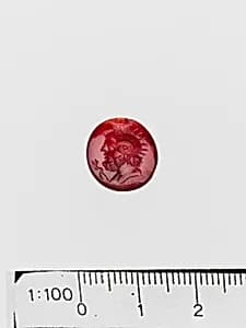 Carnelian ring stone by Unknown Artist