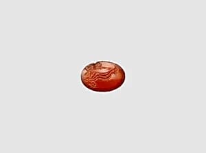 Carnelian ring stone by Unknown Artist