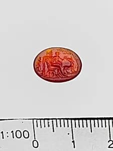 Carnelian ring stone by Unknown Artist