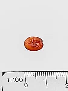 Carnelian ring stone by Unknown Artist