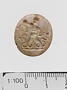 Carnelian ring stone by Unknown Artist