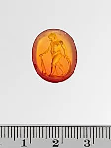 Carnelian ring stone by Unknown Artist