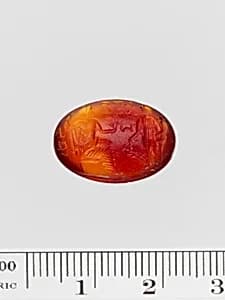 Carnelian ring stone by Unknown Artist