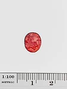Carnelian ring stone by Unknown Artist