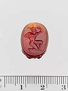 Carnelian scaraboid seal by Unknown Artist