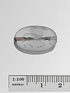 Chalcedony scaraboid seal by Unknown Artist