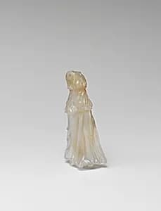 Chalcedony statuette of Nike (Victory) by Unknown Artist