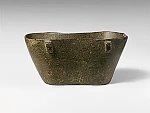 Chlorite miniature bathtub by Unknown Artist