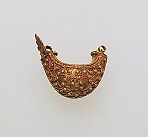 Earring, boat-shaped by Unknown Artist