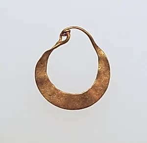 Earring, crescent-shaped by Unknown Artist