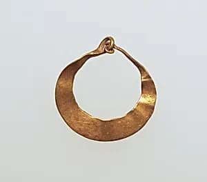 Earring, crescent-shaped by Unknown Artist