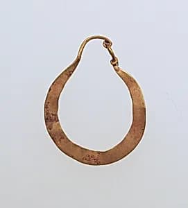 Earring, crescent-shaped by Unknown Artist