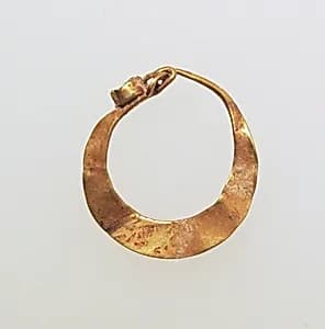 Earring, crescent-shaped by Unknown Artist