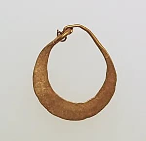 Earring, crescent-shaped by Unknown Artist