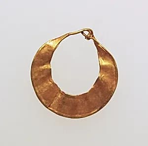 Earring, crescent-shaped by Unknown Artist