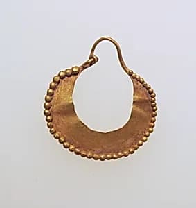 Earring, crescent-shaped by Unknown Artist