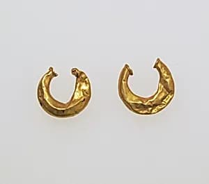 Earring, crescent-shaped by Unknown Artist