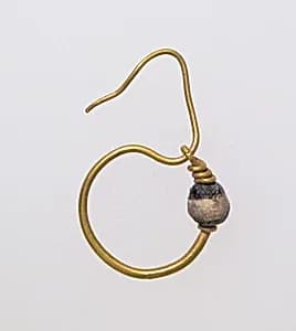 Earring, delta-shaped by Unknown Artist