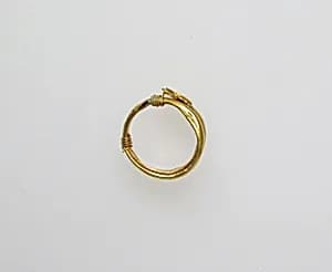 Earring or hair coil by Unknown Artist