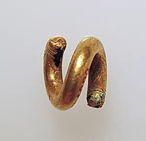 Earring or spiral by Unknown Artist