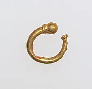 Earring, trumpet-shaped by Unknown Artist