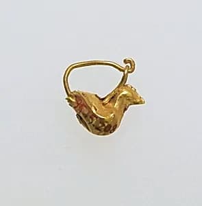 Earring with bird by Unknown Artist