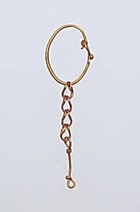 Earring with chain pendant by Unknown Artist