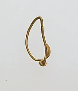 Earring with disc by Unknown Artist