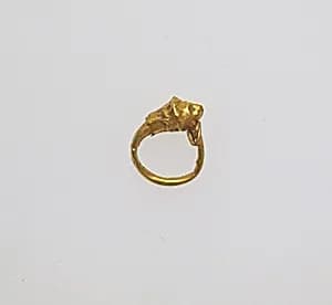 Earring with head of lion by Unknown Artist